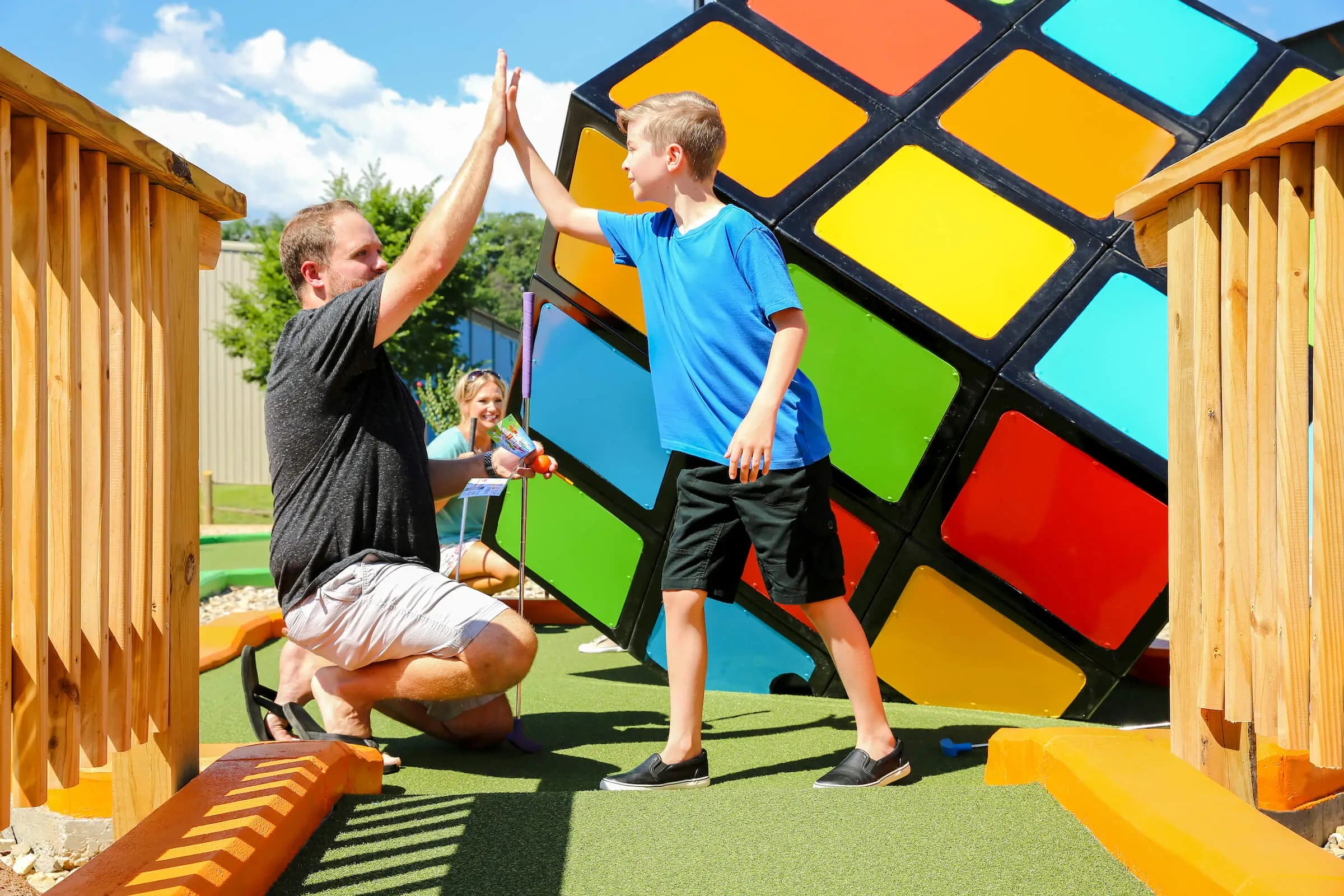 Rubiks cube high five
